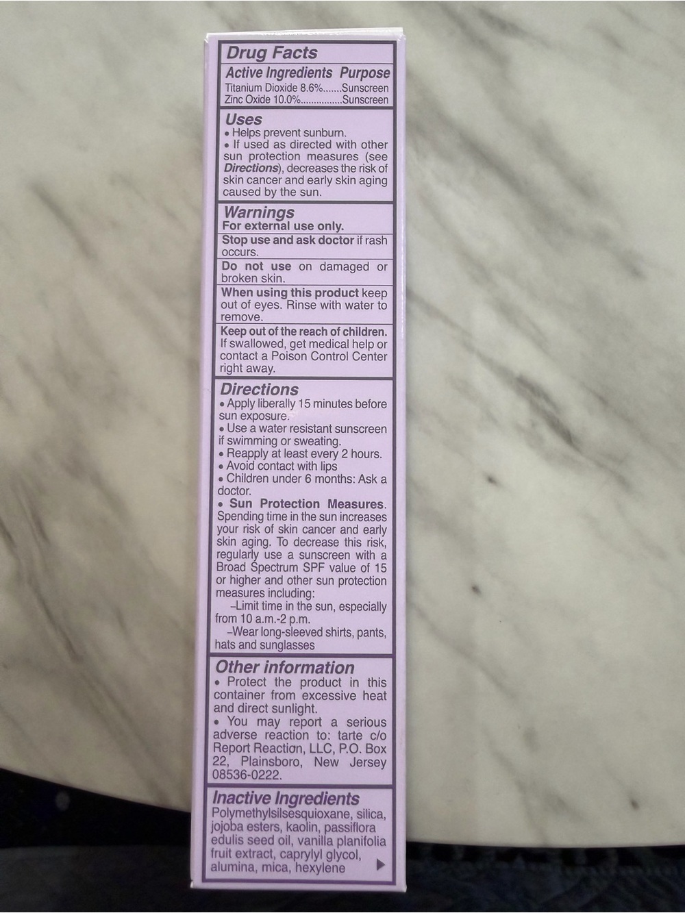 tarte Creaseless SPF 30 Mineral Powder Sunscreen - Lavender Pink Packaging - Picture 3 of 7